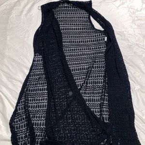 Black swim suit cover up,